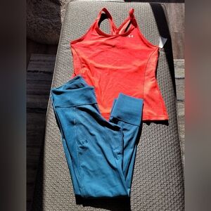 Under Armour Top and Under Armour Leggings Size Large